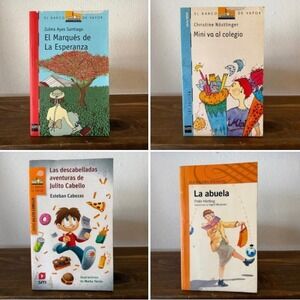 Lot of 4 Spanish Children's Chapter Books El Barco de Vapor SM Alfaguara